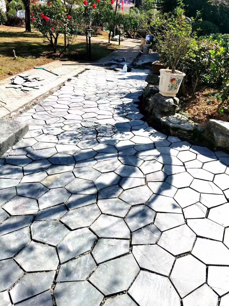 Slate flagstone paver tile
