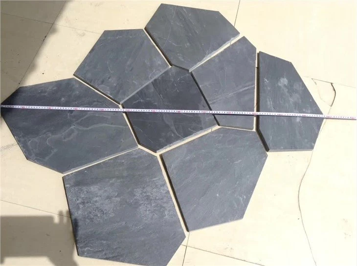 Black slate Meshed flagstone