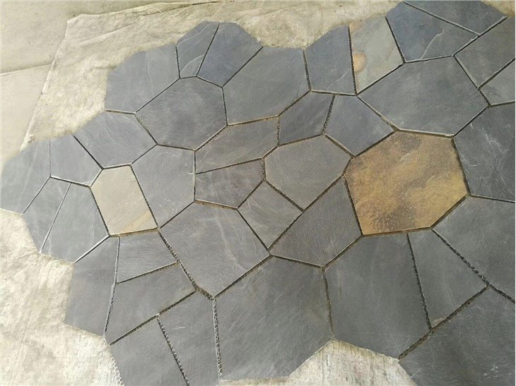 Meshed flagstone paver