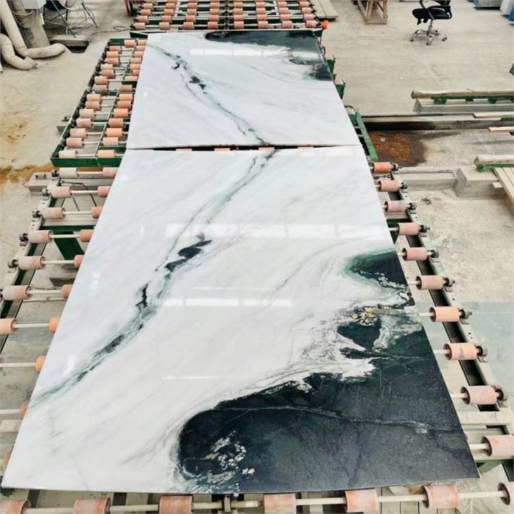 panda white marble stone